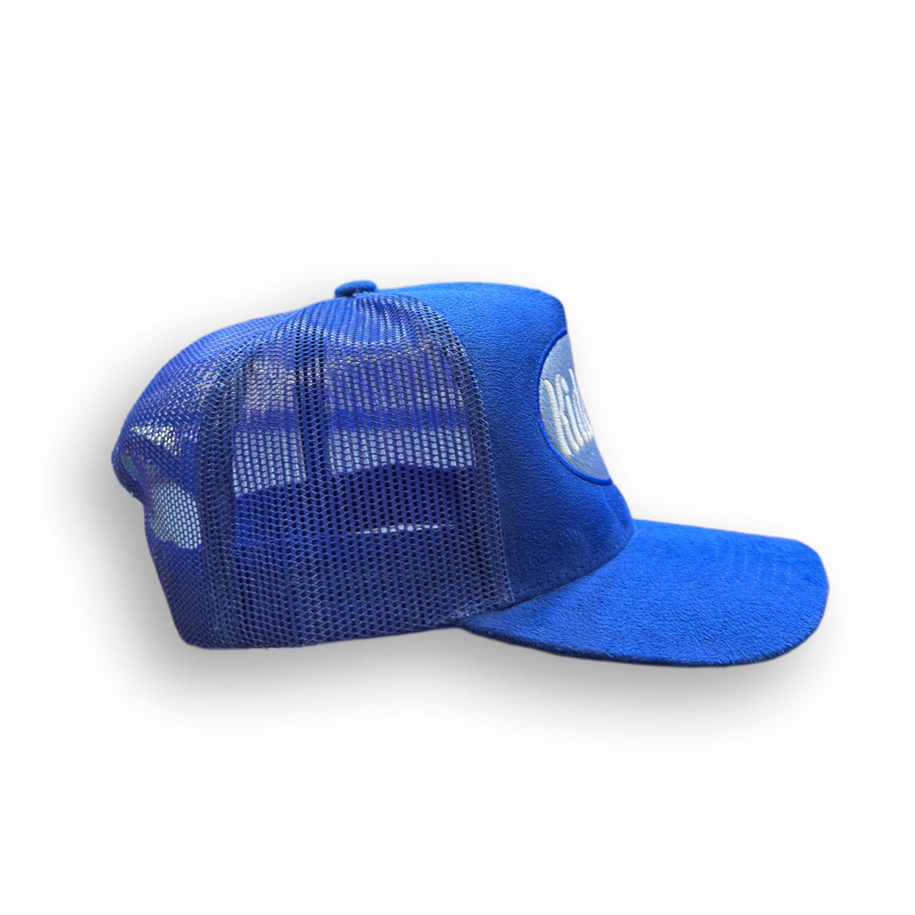 Kidz Rules “Trucker Hat” blue suede