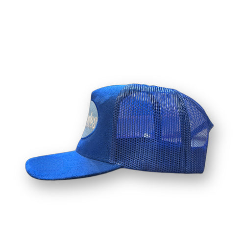 Kidz Rules “Trucker Hat” blue suede