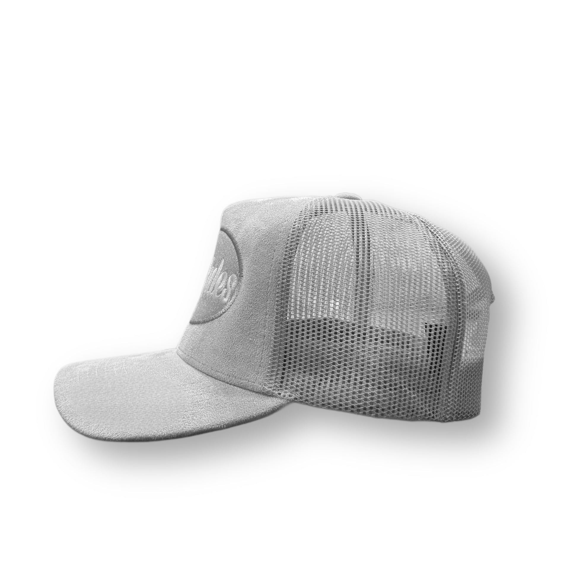 Kidz Rules “TRUCKER HAT” grey suede